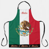 tablier mexicain Drapeau, Mexique, cuisine mexicai (Recto)