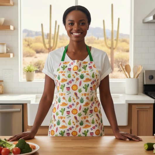 Tablier Mexicain Mexique Fiesta Cactus fête 