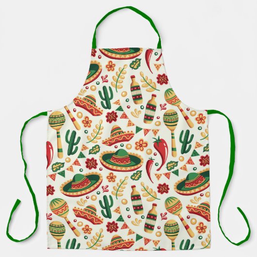 Tablier Mexican Cinco De Mayo Pattern  (Recto)