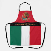 Tablier Mexique Cuisine, cuisine mexicaine Chefs Drapeau (Recto)