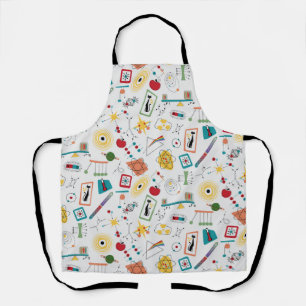 Tablier Mi-siècle moderne de l'âge atomique STEM Physique