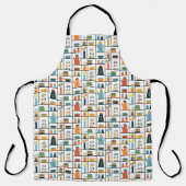 Tablier Mi-siècle Moderne Rétro Élégants Tablettes De Cuis (Recto)