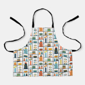 Tablier Mi-siècle Moderne Rétro Élégants Tablettes De Cuis (Recto)