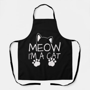Tablier Miaou je suis un chat Chats Chatons Amateur de cha