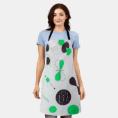 Tablier Mid Century Modern Green Physics  (Porté)