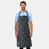 Tablier Midnight | Dancing Watercolor Daisies Apron (Porté)