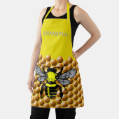 Tablier Miel Bee Hive Motif mignon Insecte Nom de l'abbé (Insitu)