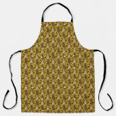 Tablier Miel de Tournesol Abeille Rucher Floral en Nid d'A (Recto)
