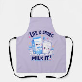 Tablier Mignon Amateur de Lait (Recto)