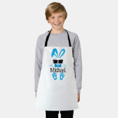 Tablier Mignon Bleu Avec Lunettes De Soleil Nom Personnali (Porté)