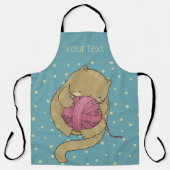 Tablier mignon chaton personnalisable (Recto)