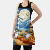 Tablier Mignon, Nautique/côtier Halloween fantôme/citrouil (Insitu)