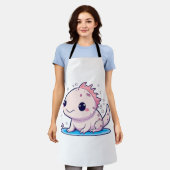 Tablier mignon philosophe axolotl (Porté)