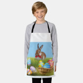 Tablier Mignonne Bunnyfor Pâques pour une humeur positive (Porté)