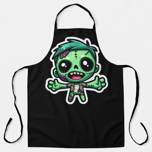 Tablier Mignonne, drôle de zombie (Recto)