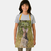 Tablier Mignonne et Curieux lapin de coton oriental (Insitu)