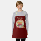 Tablier Mignonne fille aime la cuisson nom d'ajout (Porté)