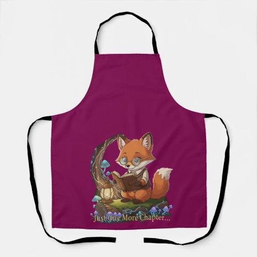 Tablier Mignonne Fox Bookworm "Just One More Chapter" Whim (Recto)