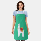 Tablier Mignonne lama de Noël de l'Alpaga (Porté)