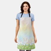 Tablier Mignonne lapin et oeufs de Pâques (Porté)