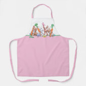 Tablier mignonne lapins vintages de Pâques Vacances (Recto)