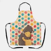 Tablier Mignonne maman Apron, cadeau de jour mère, Meilleu (Recto)