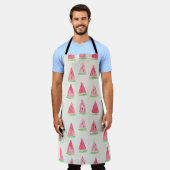 Tablier Mignonne pastèque : motif d'aquarelle transparente (Porté)