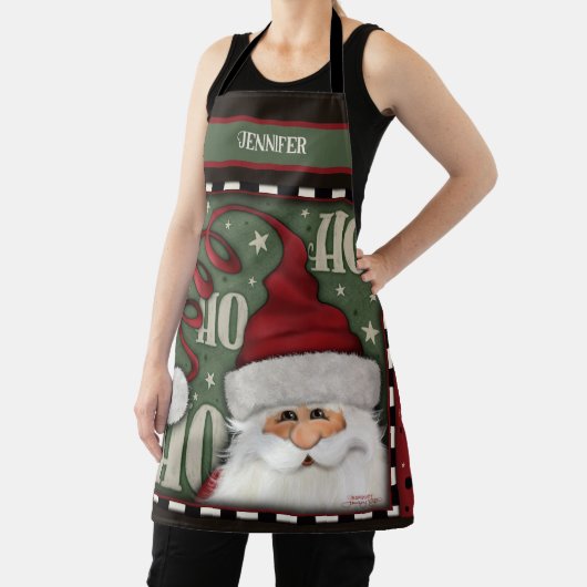 Tablier Mignonne Père Noël Noël Whimsical Personnalisé Ins (Insitu)