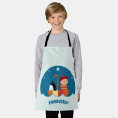 Tablier Mignonne Pré École K Perdu Et Trouvé Amitié (Porté)