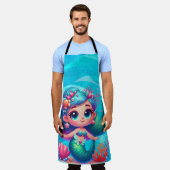 Tablier Mignonne sirène sous-marine (Porté)