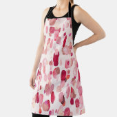 Tablier Mignonnes Zones Rouges Roses Simples (Insitu)