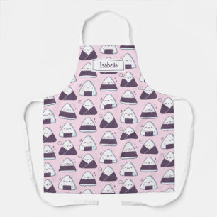 Tablier Mignons aliments japonais motif de boules de riz O