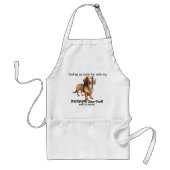 Tablier Mignons BRUNS & NOIRS Cuisine Dachshund (Devant)