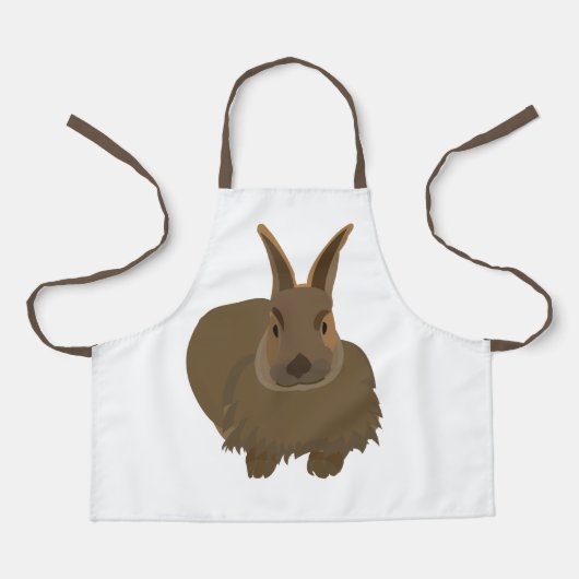 Tablier Mignons enfants lapins (Recto)