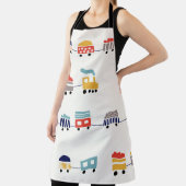 Tablier Mignons trains colorés sans couture motif. (Insitu)