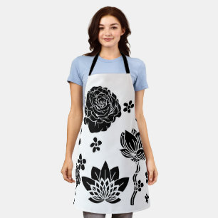 Tablier Mikitiez terre natale nature selfloe fleur rose