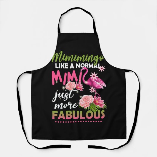 Tablier Mimimingo Comme Un Flamant rose Mimi Normal Grand- (Recto)