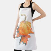 Tablier Mini Citrouille sur feuille d'automne (Insitu)