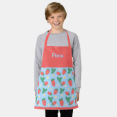 Tablier Mini Fleur de Fraisier personnalisable (Porté)