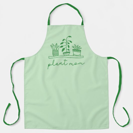 Tablier Mini Plante Maman mignonne Plante (Recto)