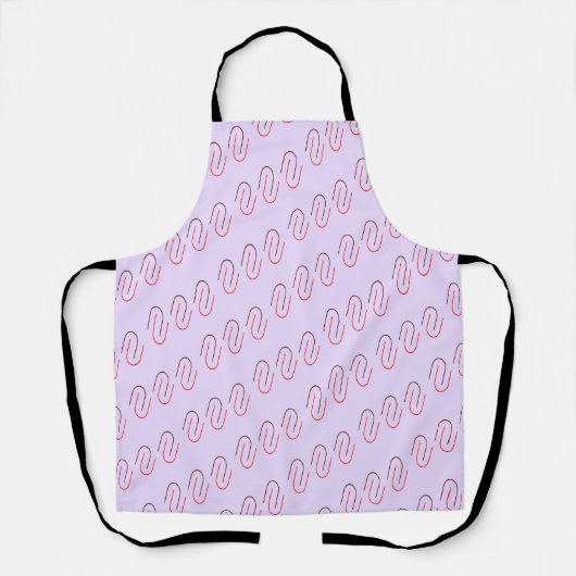 Tablier Minimal Geometric Abstract Line Pattern (Recto)