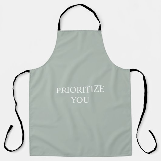 Tablier Minimal Prioritize You Quote Ash Colour (Recto)