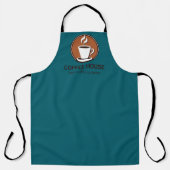 Tablier Minimal simple café carte de visite barista (Recto)