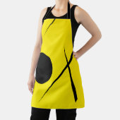 Tablier Minimalisme moderne Art Abstrait Jaune Noir (Insitu)