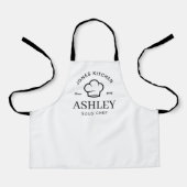 Tablier Minimalist Chef Hat Kitchen Logo with Classic Typo (Recto)