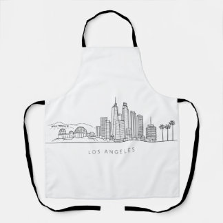 Tablier Minimalist Los Angeles Skyline Illustration