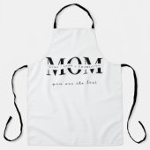 Tablier Minimalist Personalized Mom Name Apron (Recto)