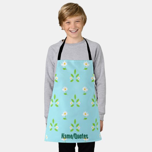 Tablier Minimalist Spring Floral Pattern (Porté)