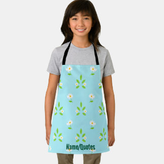 Tablier Minimalist Spring Floral Pattern