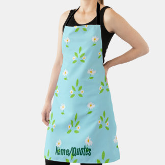 Tablier Minimalist Spring Floral Pattern